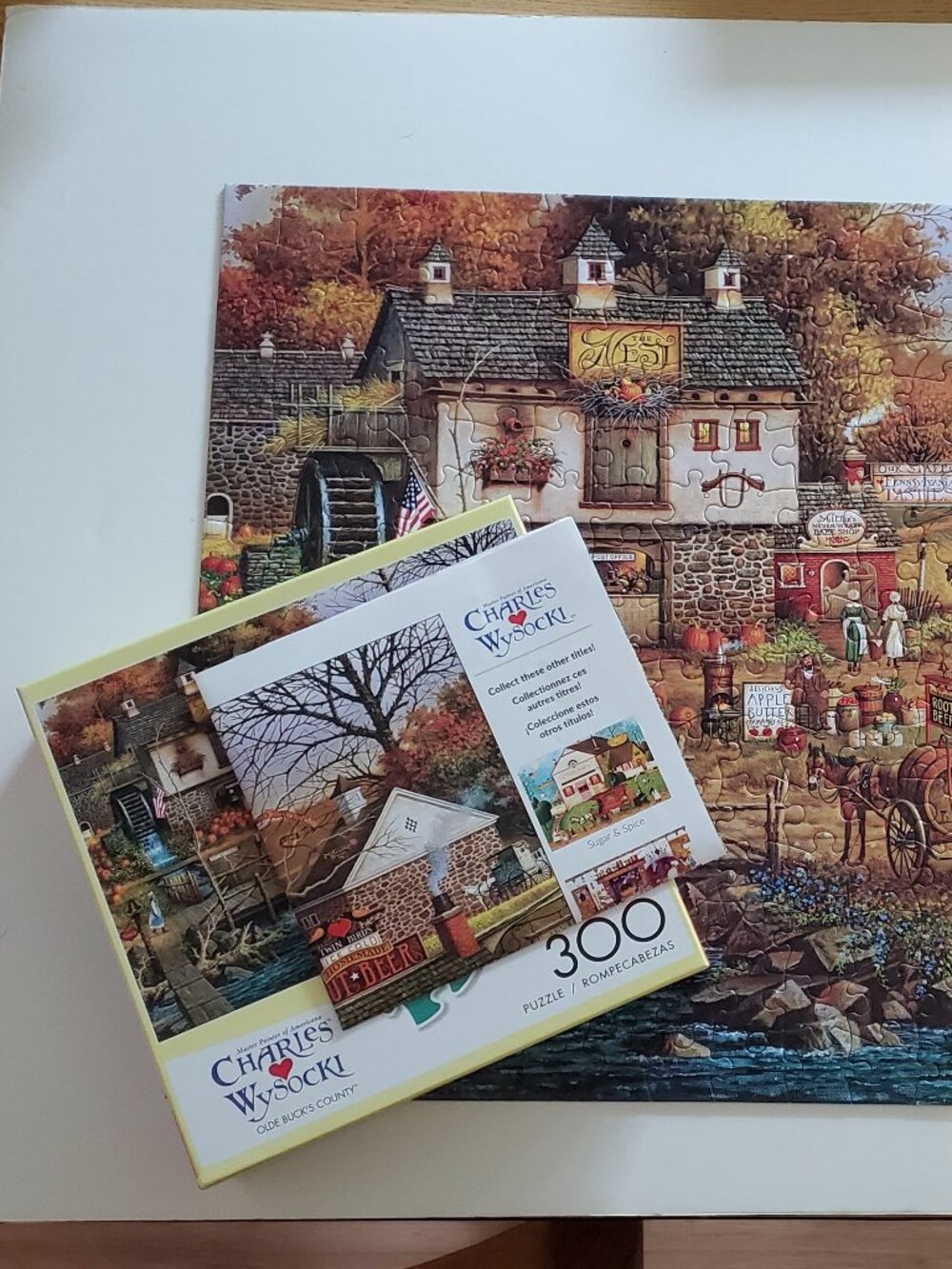 Charles Wysocki Olde Buck's County Fall 300 Large Piece Puzzle